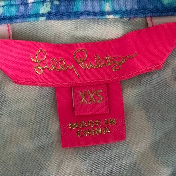 Lilly Pulitzer LaLa Romper Blue Haven Hey Hey Soleil Size XXS Summer Preppy - Picture 6 of 14
